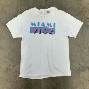 Miami Vice Graphic T-Shirt - White